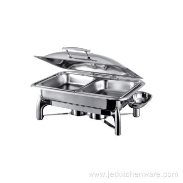 Hydraulic Style Chafing Dish With Glass Window Lid
